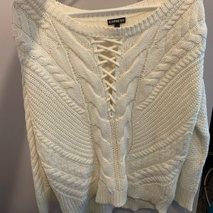 Cream Express Pullover Sweater